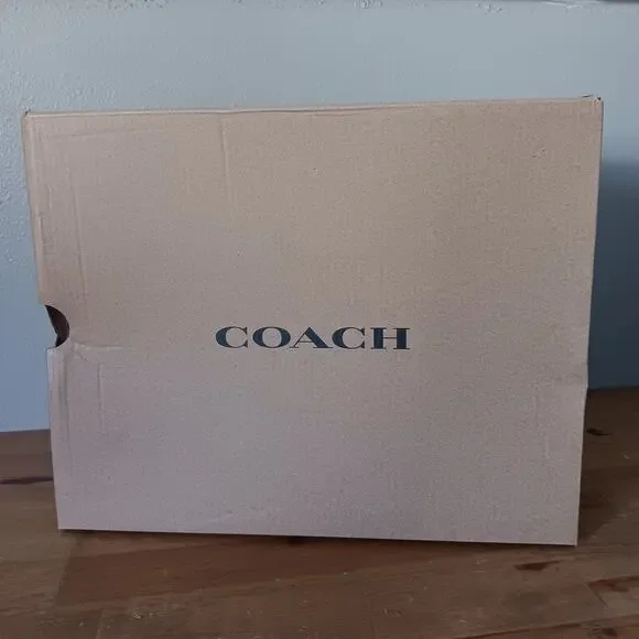 Coach Women Gale Wedge Sandal In Maple Signature Jacquard Platform Size 8.5 B - Picture 11 of 13